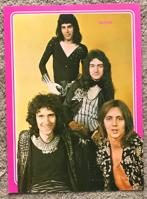 QUEEN - 1976 Full page UK magazine annual poster FREDDIE MERCURY