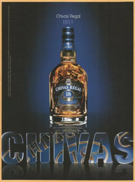 CHIVAS REGAL 18 Years Old Scotch Whisky -Gold Signature - 2008 Print Ad