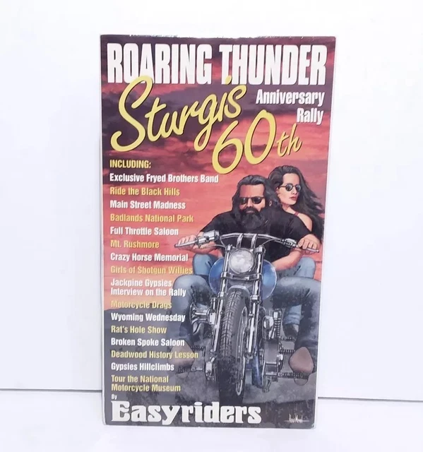 EASYRIDERS ROARING THUNDER Sturgis 60th Anniversary Rally VHS Sealed £9 ...