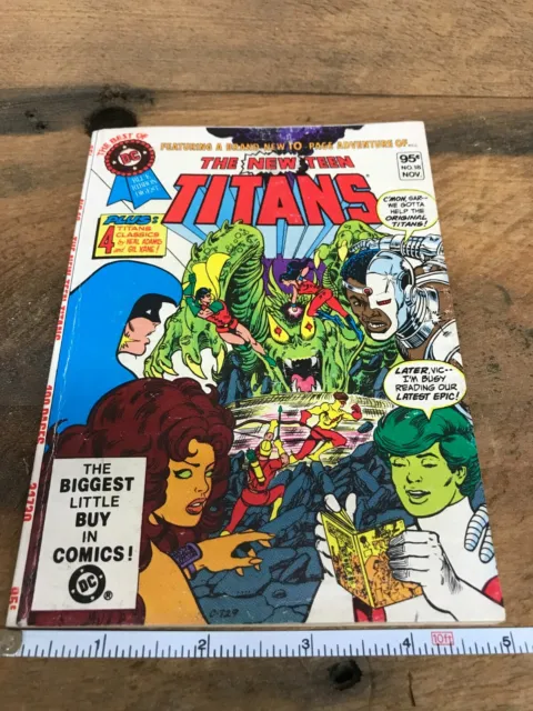 Best Of DC #18 The New Teen Titans November 1981 digest NO UPC code on cover