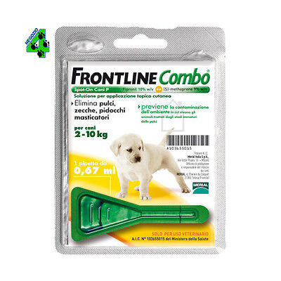 Frontline Combo Cane 2 - 10 Kg 1 Pipetta Antiparassitario Per Cani Antipulci
