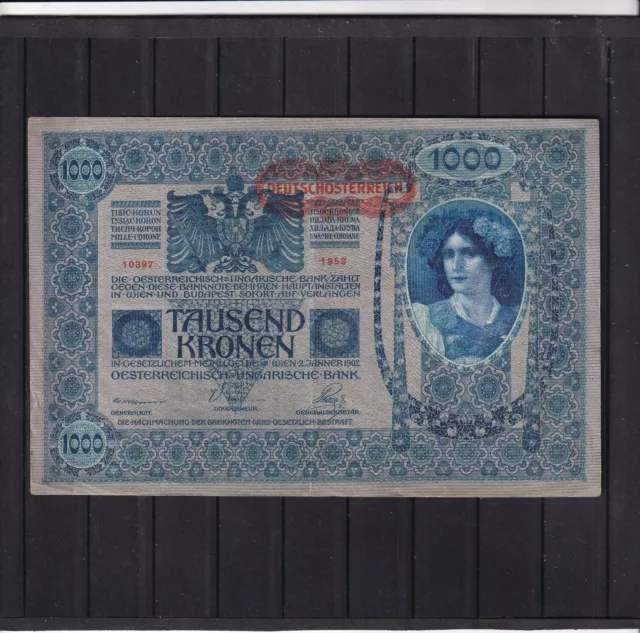 Austria,1902,1000 Kronen,  (Type 2.) Circulated.(W)