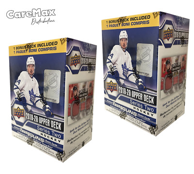 2019-20 Upper Deck Series 2 Hockey Blaster Box (2 Box Lot!) FACTORY SEALED