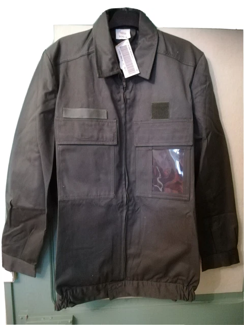Blouson Militaire Tchèque Vintage Bleu Surplus - Neuf Sans étiquette - Épaulettes Boutons