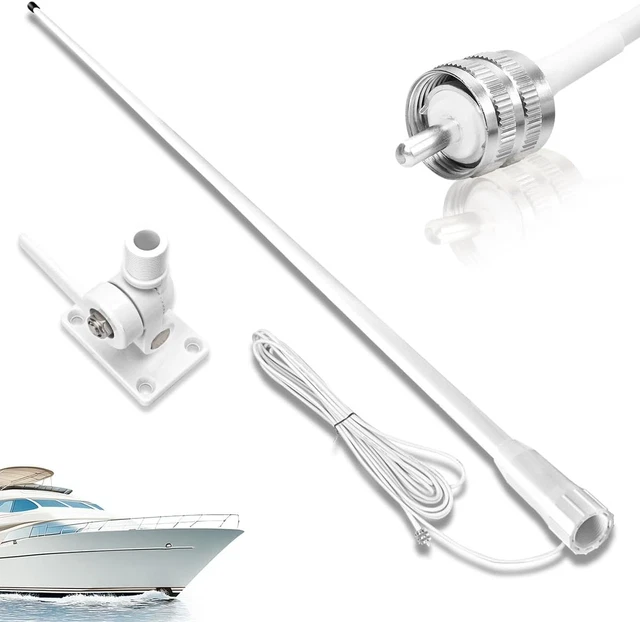 Antenne VHF Raytheon D'origine, Extensible Et Compacte Pour Bateau – Idéale Pour Urgence En Mer (156-163 Mhz)