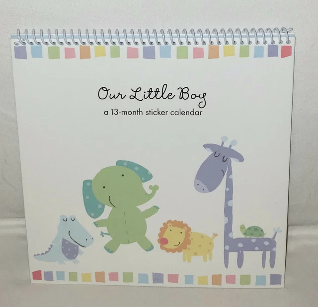 C R GIBSON BABY First Year Calendar Boy Oh Boy Airplane With c-r-gibson-baby-first-year-calendar-boy-oh-boy-airplane-with