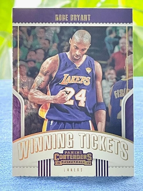 Kobe BRYANT 🔥 LA LAKERS 🏀 2018-19 PANINI CONTENDERS * WINNING TICKETS * INSERT