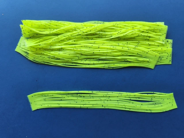 10 Pack Pink/Blue Glitter Silicone Skirt Tabs T69BU For Fishing Lures Spinnerbaits Jigs
