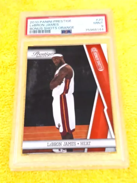 2010 PRESTIGE BONUS Shot Orange #20 Lebron James Sp /499 Lakers Heat ...