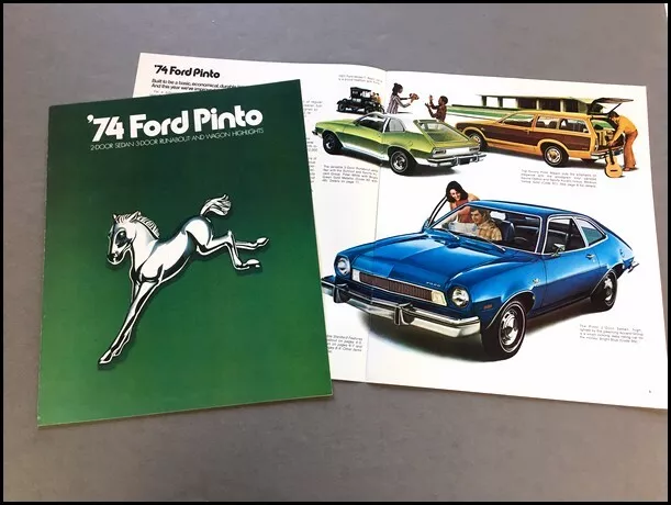 1974 Ford Pinto 12-page Original Car Sales Brochure Catalog