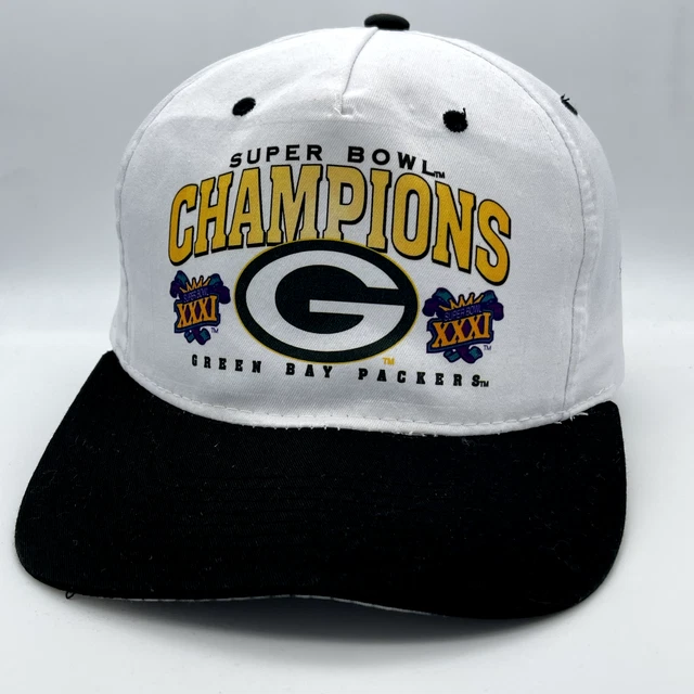Vintage New Era Green Bay Packers Super Bowl Champions XXXI Snapback Hat Cap NFL