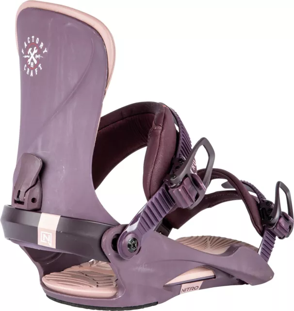 Encuadernaciones de snowboard Nitro Cosmic pequeñas/medianas artesanales de fábrica para mujer EE. UU. 5,5-10,5