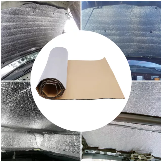 120" x 40"Car Roof Heat Shield Insulation Deadening Mat Firewall Sound Deadener