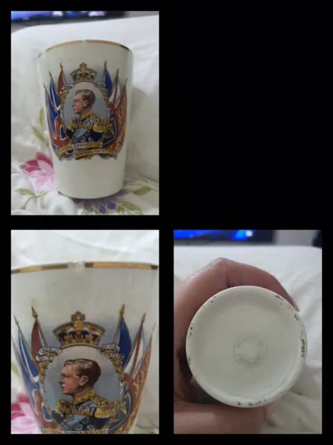 H M King Edward V111 Crowned May 12th 1932 Ceramic Beaker