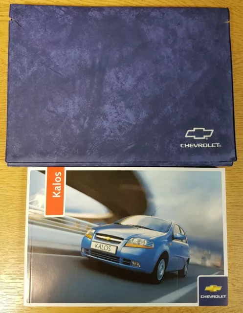 Genuine Chevrolet Kalos Aveo Handbook Owners Manual Wallet 2005-2007 # G-986