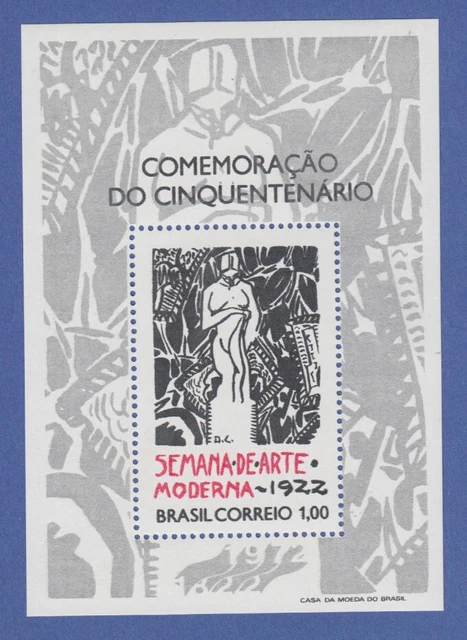 Brasilien 1972 Block 29 ** Moderne Kunst  /  Brasil RHM Bloco B-31