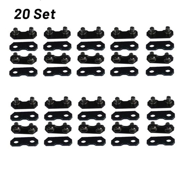 Für 3/8-LP-Typ Kettenglieder Kette Kettensäge Kit Link Reparatur Schwarz DE