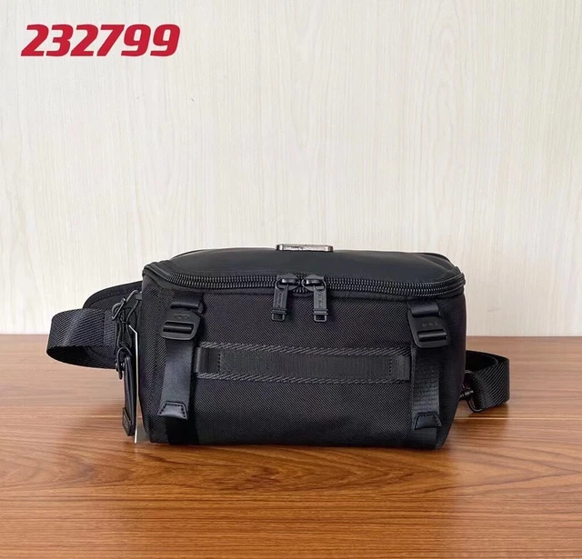 New /Tumi Alpha Bravo Platoon Sling Bag -232799 /Black Nylon