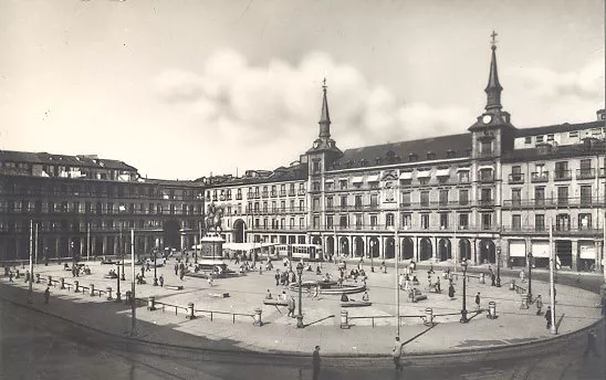 Antigua Postal Madrid Plaza Mayor Old Postcard Postkarte                 Cc00263