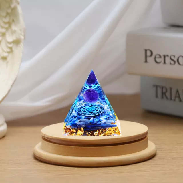 Ogan Pyramid Natural Crystal Amethyst Energy Tower Energy Healing Reiki Chakra U 2