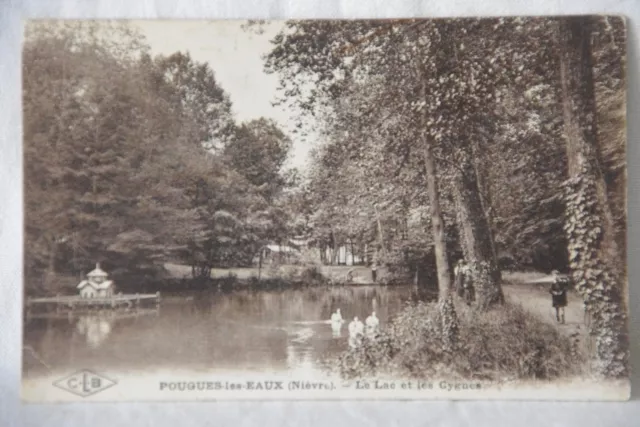 CPA Postcard Pougues Les Waters (Nièvre) Lake 1923