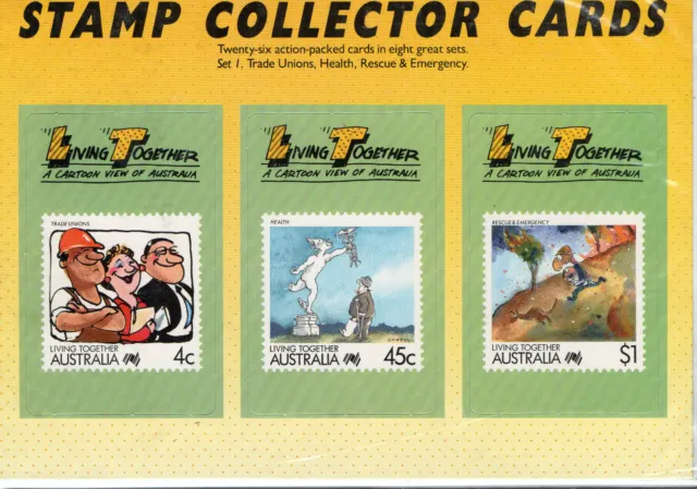 Australia 1988-Living Together-Stamp Collector Cards Set 1