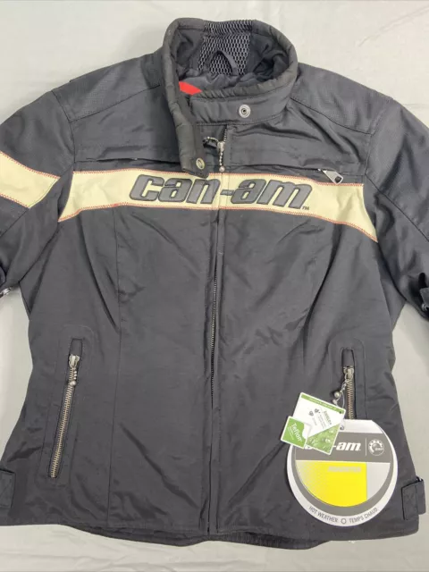 Can Am Spyder BRP Roadster Womens Jacket Sz M Full Zip Lined Coat Hanna New 2