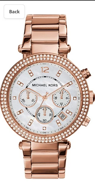 Michael Kors Parker MK5491 Rose Gold Mother of Pearl Dial Ladies Watch