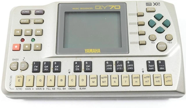 YAMAHA QY70 XG MIDI Music Digital Sequencer Samplers Rhythm machine