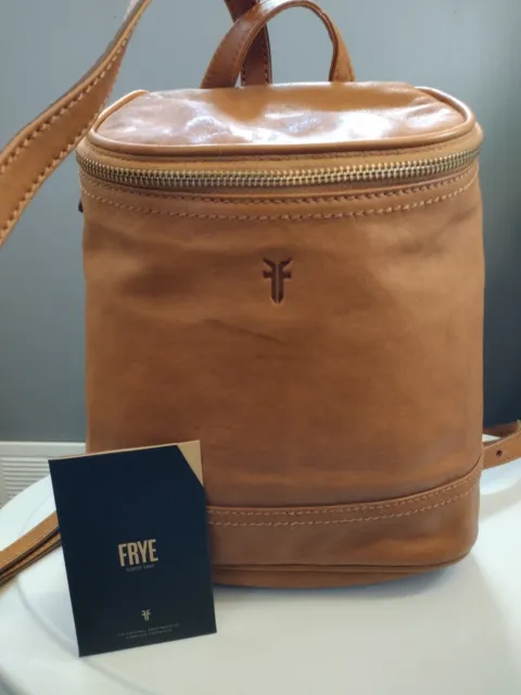 Frye Soft Madison Small Leather Backpack TAN Bag