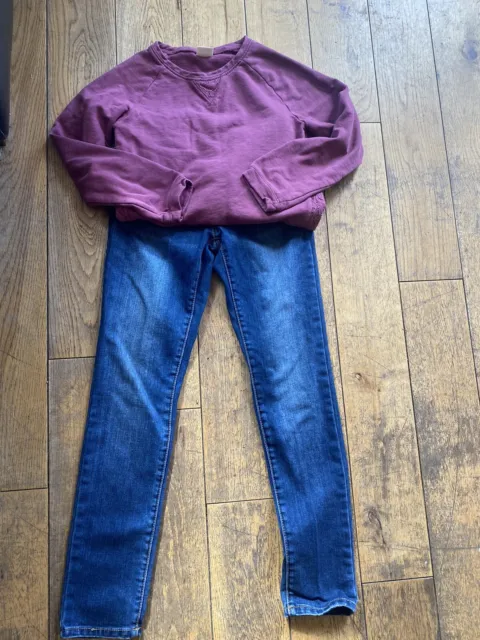 Zara Clothes Bundle Jeans Sweatshirt Top Girls Age 9-10 Years