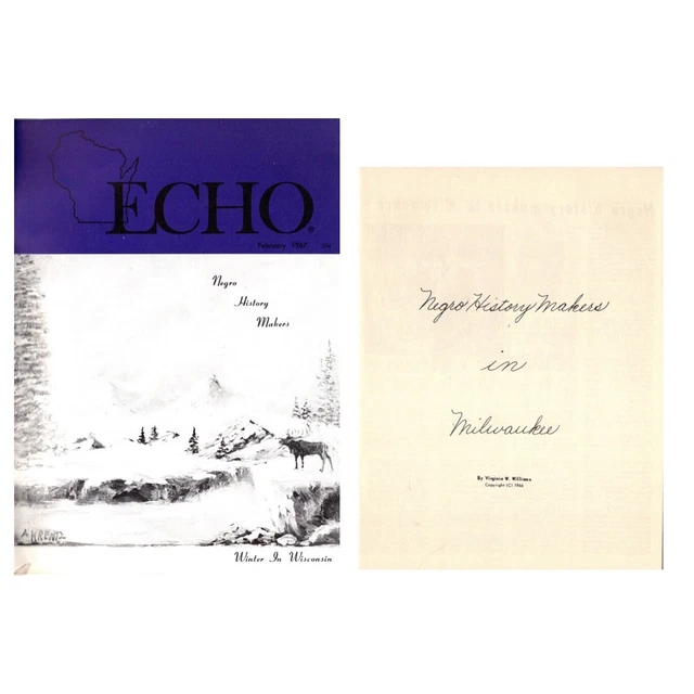 VINTAGE ECHO MAGAZINE February 1967 + “Negro History Makers” Special