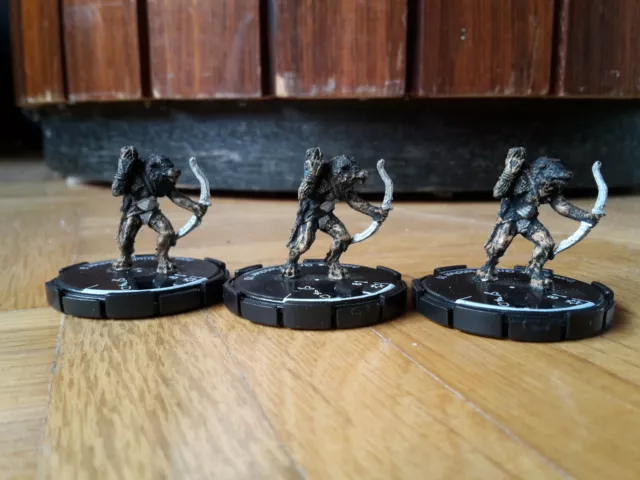 3x Gnoll Fletcher Set Mage Knight Wizkids Miniatur Fantasy Tabletop Hero Clix