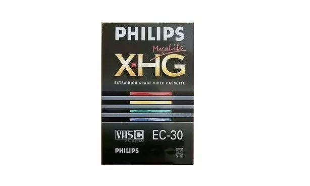 Cassetta per videocamera Philips XGH EC-30 Confezione sigillata originale.