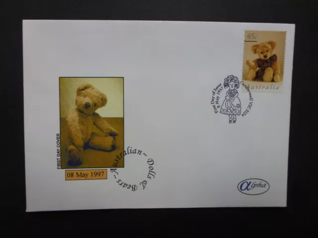 Australia 1997 Alph Fdc- Dolls & Bears- 5