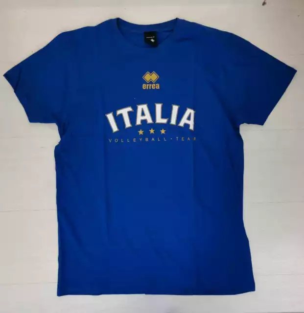 2560/602 Errea T-Shirt Italia Volleyball Maglia Fipav  3 Stelle Adulto Bambino