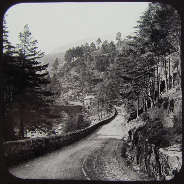 JV Glass Magic Lantern Slide PASS OF ABERGLASLYN C1890 PHOTO WALES