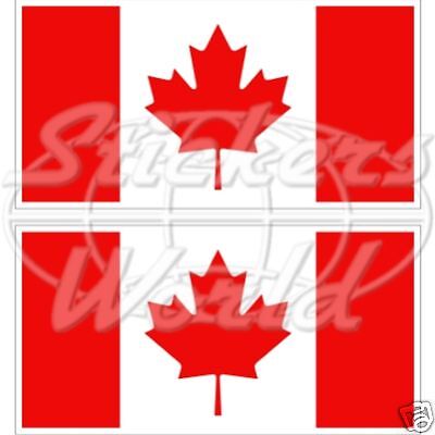 Canada Bandiera Canadese Maple Commonwealth 110 mm (4,3") Paraurti Adesivi Decalcomanie x2