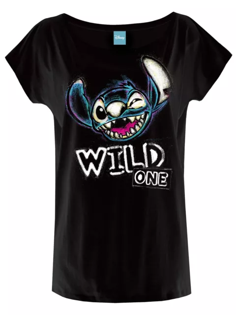 DISNEY  " LILO & STITCH  WILD ONE LOOSE GIRL  SHIRT  " Shirt, NEU Gr.  S