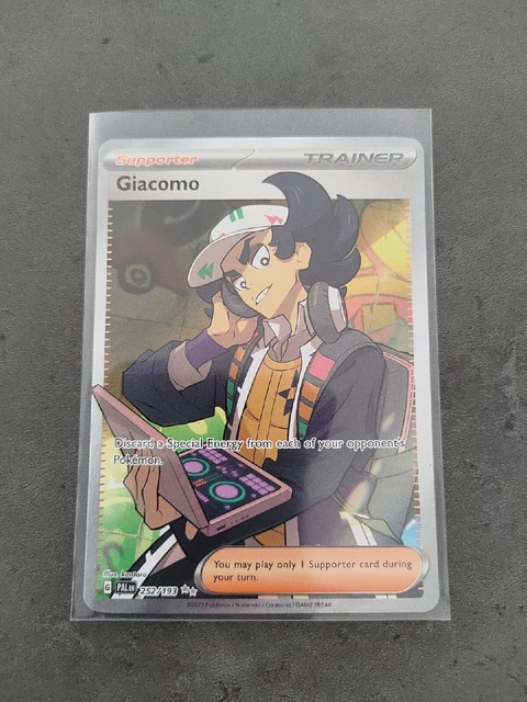 Giacomo 252/193 Paldea Evolved Full Art Trainer Holo Rare Pokemon Card