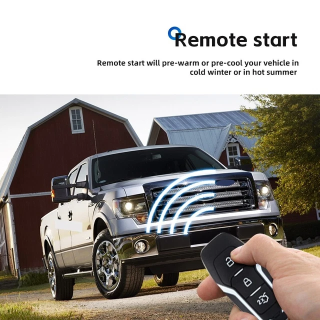 MPC 4-Button Remote Starter for 2011-2014 Ford F-150 T-Harness Includes (2)  Extended Range Remotes Up to 3，000 ft Firmware Preloaded 新品未開封 