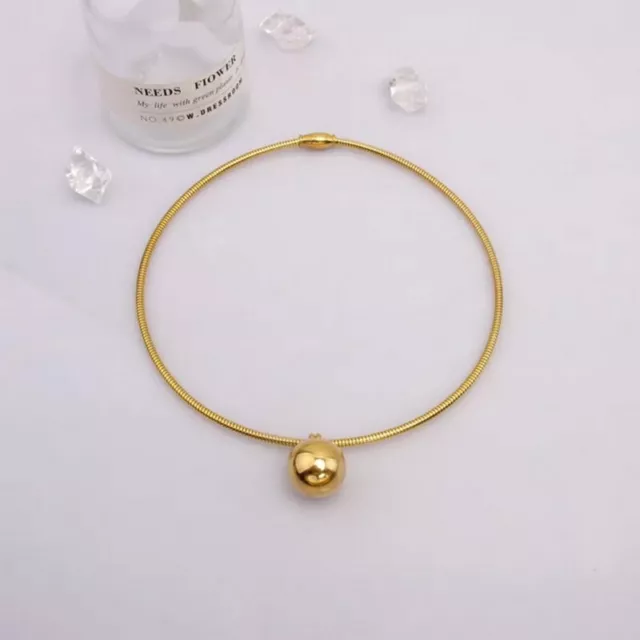 Fashion Silver/Gold Plated Ball Short Necklace Clavicle Chain Women Party Gifts