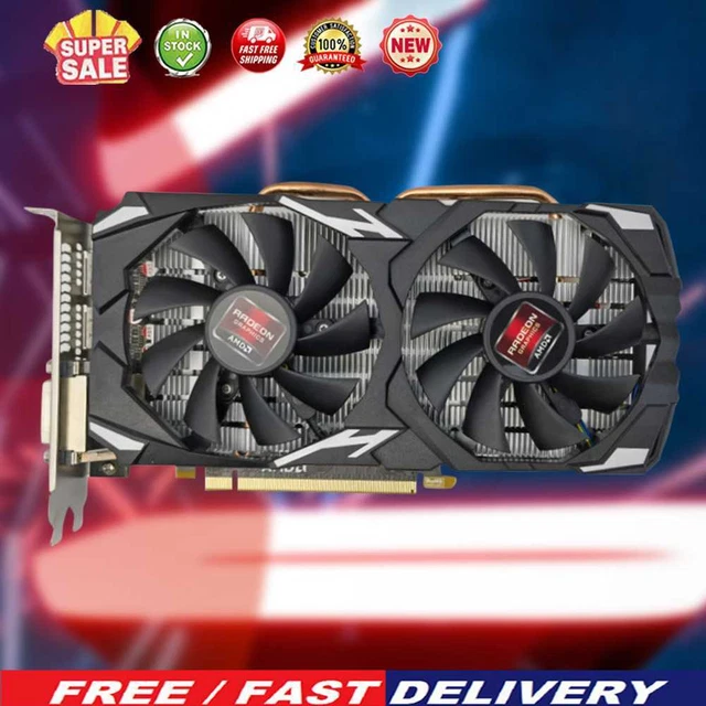 RX580 Graphics Card 8GB DDR5 256Bit Video Card Desktop Computer PC Accessories