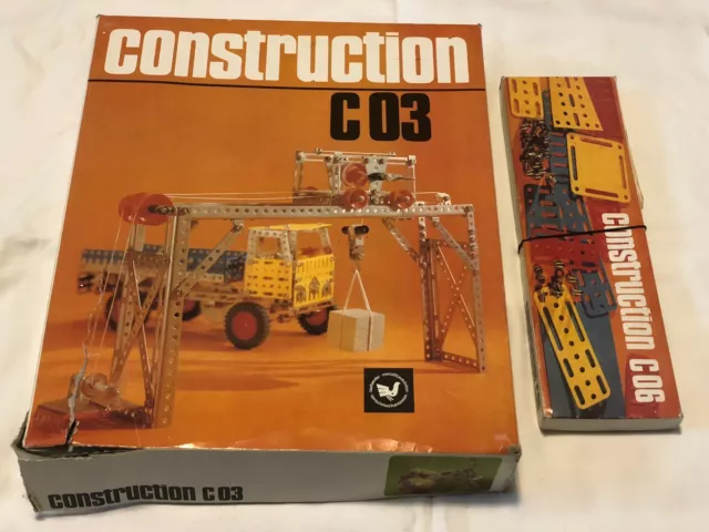 DDR Metallbaukasten Baukasten Construction  C03 + C06