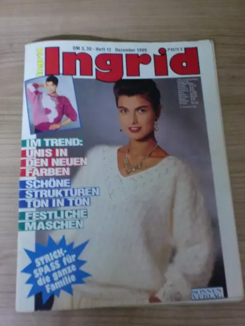 Ingrid Handarbeiten  Heft 12  Dez. 1989