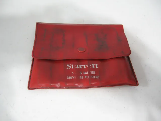 Starrett S565PC Steel Drive Pin Punch Set, 4" Length