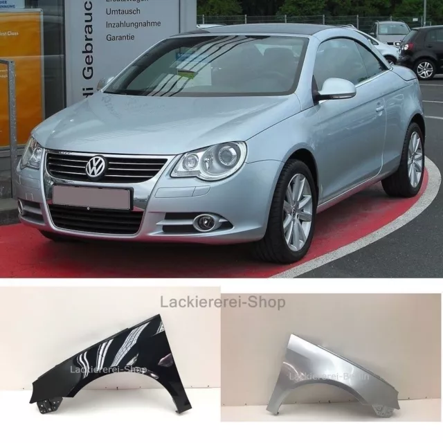 KOTFLÜGEL VORNE L/R LACKIERT IN WUNSCHFARBE NEU für VW EOS 2006-2015