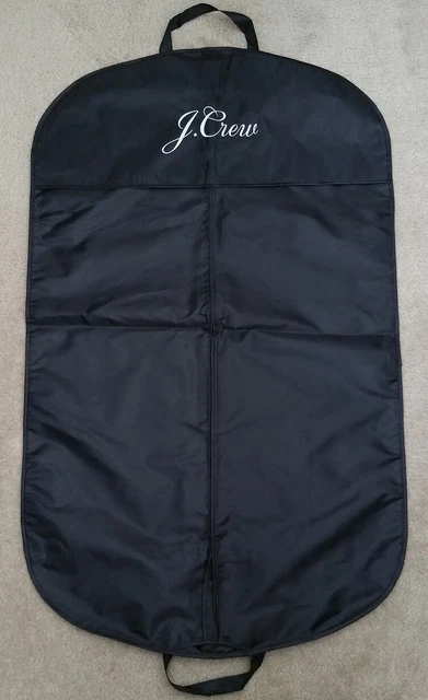 JCREW garment bag black water resistant clothes travel blazer suit jacket gift