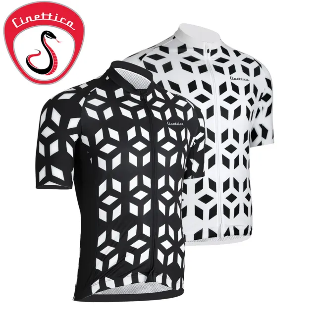 Cinettica Prism Mens Cycling Jersey - Black, White