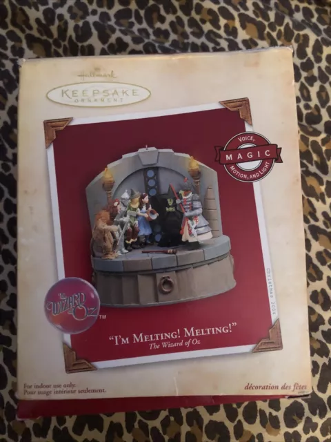 Hallmark Wizard of Oz Im Melting 2004 Ornament - QXI4024